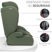 Silla de coche, Grupo 1/2/3, 9-36 kg (76-150 cm), Silla coche bebé y niños, Reposacabezas 13 posiciones, 15 meses a 12 años, Cadeira Auto, Gris - details 20
