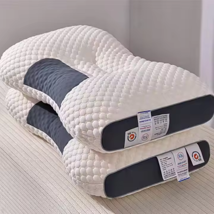 Almohada de masaje ortopédica para dormir, protección para el cuello, alivio del dolor corporal, masajeador de tracción - 1