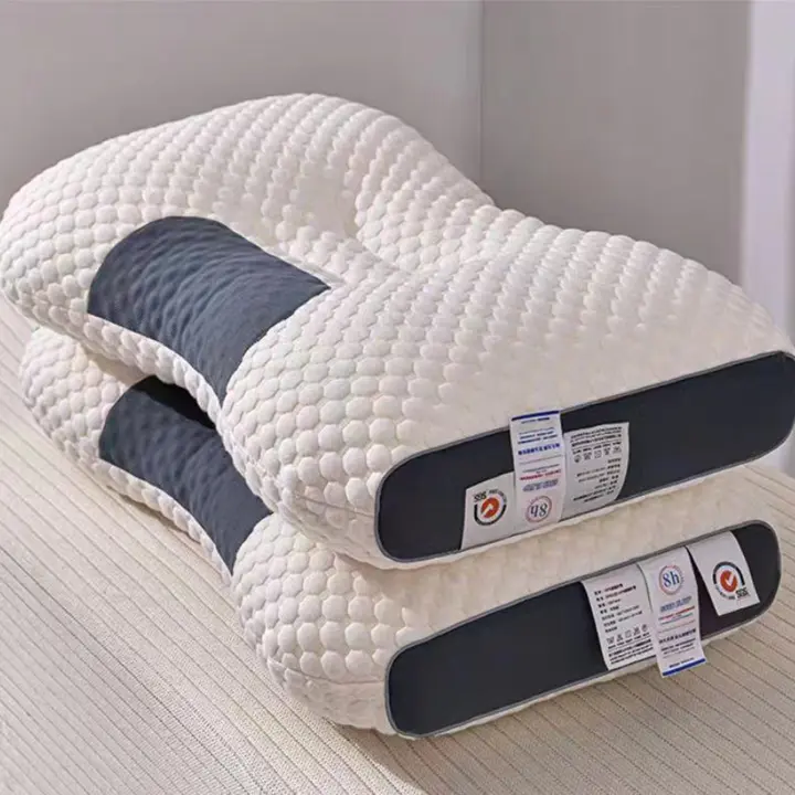 Almohada de masaje ortopédica para dormir, protección para el cuello, alivio del dolor corporal, masajeador de tracción - 1