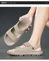 Sandalias de verano para hombre, zapatos informales, zapatillas para exteriores, chanclas para caminar en la playa, comodidad, diseñador de lujo, cuero ligero de moda - details 15