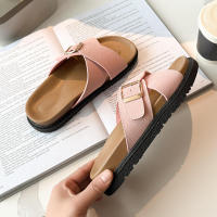 2025 Sandalias de verano para mujer, suela gruesa, plataforma cruzada, chanclas de playa retro, correa única, zapatos casuales - details 23