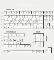 Teclas de perfil de cereza con sublimación de tinte PBT, tema hebreo de 144 teclas, para teclado nical, teclas Retro personalizadas - details 4