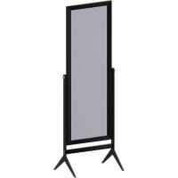 Espejo Rectangular de Longitud Completa, de pie, de Madera, Giratorio, para Dormitorio, Pasillo, cómoda, Color Negro - details 4