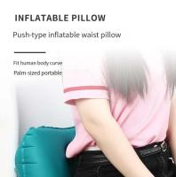 Cojín inflable de prensa de viaje, almohada Lumbar cuadrada, portátil, plegable, para exteriores - details 0