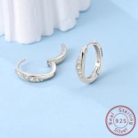 Pendiente de aro de plata de ley 925 para mujer, corazón, estrella, trébol, joyería de compromiso, regalo de boda - details 43