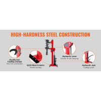 Compresor de resorte de puntal hidráulico VEVOR: capacidad de gato de 4,5 toneladas/9920 LBS, fuerza de compresión nominal de 1 tonelada, herramienta de bobina automática para - details 2