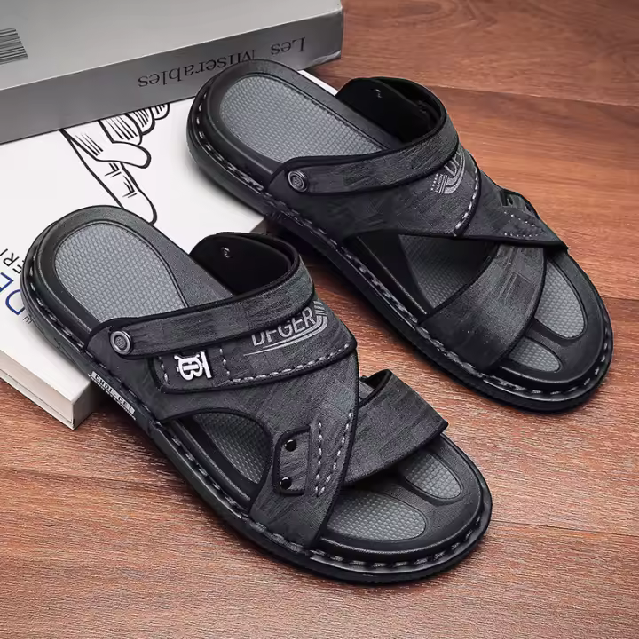 Sandalias de hombre Verano 2023 Nuevos zapatos casuales Moda al aire libre Conjunto de moda fresco Pie Zapatillas de doble propósito - 1