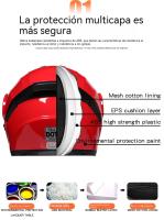 Casco giro trail moto Las Cuatro Estaciones MX Carreras de Locomotora de hombre mujer General - details 4