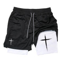 Pantalones Cortos de Rendimiento 2 en 1 para Hombres Shorts de Gimnasio con Bolsillo para Teléfono - details 9