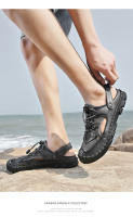 Zapatos de verano de gran tamaño para hombre, sandalias transpirables, zapatos casuales de malla, zapatos de viaje de fondo suave y hueco, zapatillas nuevas - details 6
