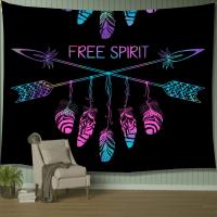 Atrapasueños De Luna psicodélica, tapiz de plumas, Hippie, Mandala bohemio grande, tela de pared, alfombra, decoración de techo para habitación - details 10
