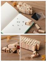 Sellos de Madera Alfanumericos Paquete de 40 con Tinta Ideal para Tarjetas de Artesanía DIY, Scrapbooking - details 6