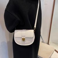 Bolso de hombro de moda para mujer, nuevo estilo, casual, versátil, vintage, de un solo hombro, bolso cruzado, piel sintética sintética, negro, con cierre magnético, correa extraíble, forrado, lavado a mano o limpieza en seco profesional, sin impresión, b - details 2