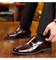 Nuevos zapatos de cuero formales para hombres zapatos casuales puntiagudos de moda casual de negocios - details 1