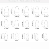 Uñas artificiales de longitud media para mujer, manicura de 30 piezas, rosa almendra, estilo simple, color sólido, para salón de belleza - details 4