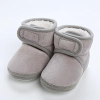 Botines suaves para bebé y niño, botas de nieve con pompón sólido, zapatos cómodos de moda, recién nacidos - details 15