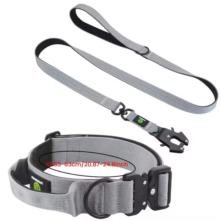 Collar táctico Perro, Conjunto de Correa, mango Militar, puede durante, Nailon, accesorios entrenamiento caminar para mascotas - 1
