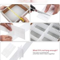 Adjustable Plastic Drawer Dividers – DIY Storage Shelves with Flexible Partition Boards for Household Space-Saving - details 1