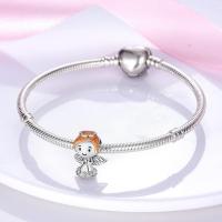 Abalorios de Encanto para Mujeres de Plata de Ley 925 Viaje Angel Love Boy Ajustables de 3mm Collar Original Pulsera DIY Joyería - details 5