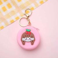 Nueva cartera monedero de silicona con forma redonda de animales de dibujos animados para mujer, llavero de regalo para niños - details 7