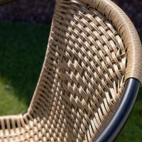 Conjunto de 2 Sillas de Jardín para Exterior |   2 Sillones de Ratán Natural y Acero para Balcón o Terraza |   Apilables |   Cómodas y resistentes | Conocimientos generales - details 21