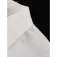 Conjunto de Moda de Lino Blanco Elegante Camisa de Manga Larga y Pantalones Anchos con Cintura Media Estilo Streetwear para Mujeres 2024 - details 8