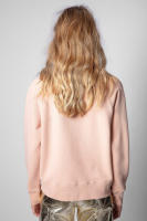 Sudadera con capucha bordada de algodón rosa para mujer, Jersey clásico de nicho francés ZV, 24 principios de otoño, nuevo - details 4
