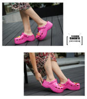 Zapatillas de verano para mujer, sandalias de playa con plataforma gruesa para exteriores, cuñas antideslizantes para interiores, zuecos de moda para mujer, toboganes de talla grande 35-42 - details 2