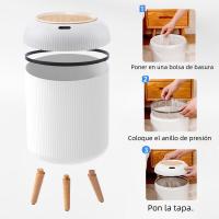 Bote de basura inteligente ecológico automático, con tapa, sensor de movimiento para dormitorio, baño, cocina, oficina - details 1