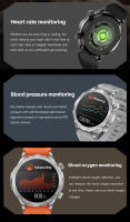 Reloj inteligente resistente al agua para hombre, pulsera con pantalla HD de 1,53 pulgadas, GPS, NFC, control del ritmo cardíaco, llamadas, Bluetooth, para Android - details 10