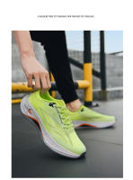 Nuevas zapatillas para correr, zapatillas individuales de malla transpirable para correr con suela blanda y ligera - details 15