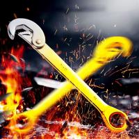 Llave de trinquete multifunción de 72 dientes, llave de extremo abierto de doble cabeza para ahorro de trabajo, herramientas de reparación de gran apertura de acero para el hogar - details 3
