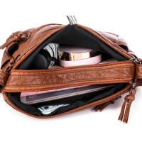 Bolsos de hombro de cuero de PU Estilo mensajero popular Regalo de moda para niñas y mujeres de mediana edad - details 13