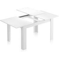 Mesa de Comedor Extensible Diseño Rectangular Danna Acabado en Blanco Artik y Roble Canadian - details 21