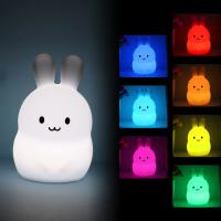 Lámpara LED Mini de Dibujos Animados Luz Nocturna RGB Portátil Silicona - details 0