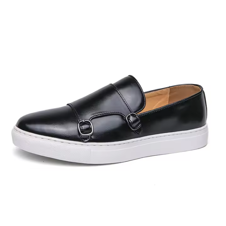 Zapatos de cuero de pie de pasarela de moda, zapatos casuales de negocios con personalidad para hombres - 1