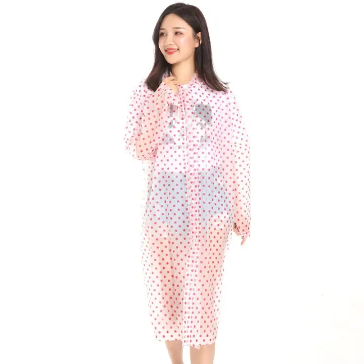 Chubasquero largo grueso de EVA para adultos, Poncho no desechable, impermeable, transparente, 1 pieza - 1