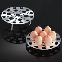 Cesta de vapor Universal multifunción, soporte desmontable de acero inoxidable para huevos hervidos, reutilizable - details 1