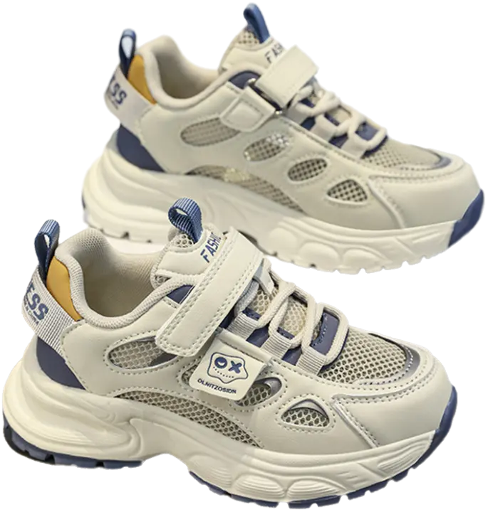 Zapatillas deportivas para niños de verano 2025 Calzado infantil transpirable de talla media y grande Zapatos casuales para niños y papá - 1
