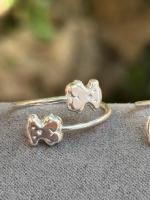 Anillo usable con diseño de oso hecho de plata de ley-40yfourjewelry - details 0