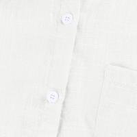 Camisa Simple y a la Moda para Mujer Algodón y Lino Informales, Clásicas con Manga Corta y Borlas - details 35