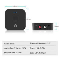 VAORLO-Adaptador de Audio Bluetooth 5,0, receptor inalámbrico estéreo envolvente de música, 3,5mm, AUX, RCA, para Kit de coche, TV, PC, altavoz para el hogar - details 10