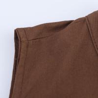 BUNO-nuevo vestido Midi de verano para mujer con cinturón 2025 cuello en V sin mangas A-line Casual vestido de una sola botonadura mujer elegante sólido. - details 5