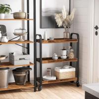 Estrecho, Carrito Auxiliar con Ruedas, Ahorro de Espacio, Estantería de Cocina con Estructura - details 3