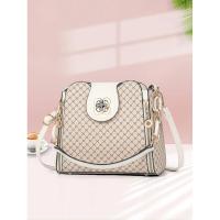 Bolso cruzado de mano para mujer Leten Diseño de cubo grande con estampado Paisley - details 0