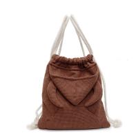 Mochila sencilla con capucha de cuerno de buey, bolso escolar de gran capacidad con diseño de capucha de estilo coreano, bolso con cordón y cremallera de Color sólido para compras - details 13