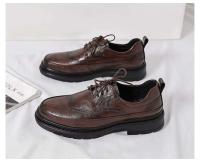 Vestido de cuero de fibra ultrafina de alta calidad y zapatos Oxford para hombre, estilo informal de oficina de negocios, zapatos formales suaves y cómodos - details 5