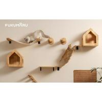 FUKUMARU Puente montado en la pared, escalón de escalada con estante más ancho de 12,8 pulgadas, bricolaje en carretera y pared para gatos, adecuado para la mayoría de los gatitos - details 8