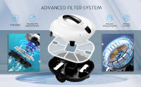 Robot Limpia Piscinas Inalámbrico Batería de Litio Recargable 5000mAh Planificación de Ruta para Baldosas,PVC,Mosaico,Cemento - details 5