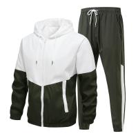 2025 Ropa deportiva para hombre, chaqueta y pantalones con capucha para correr informal, chándal para correr de Hip Hop de 2 piezas - details 3